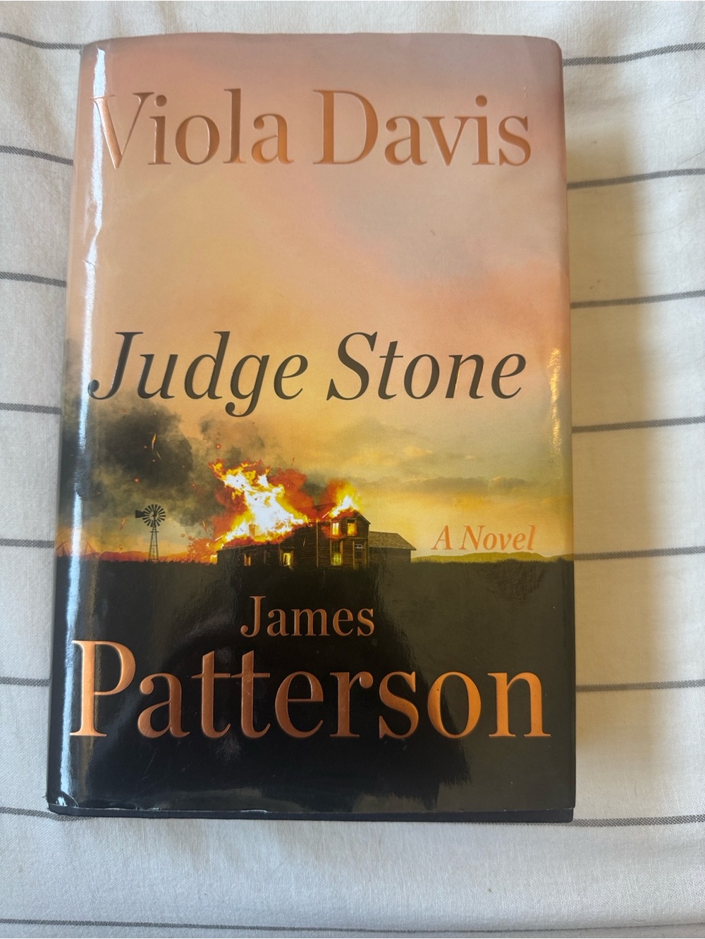Judge Stone by Viola Davis and James Patterson Hardcover Novel | Legal Thriller